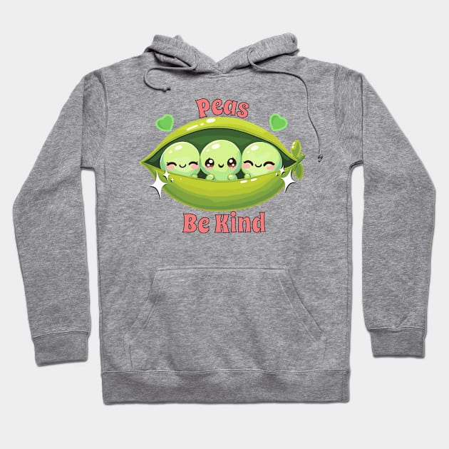 Peas Be Kind Hoodie by Offbeat Outfits